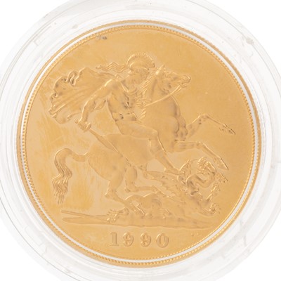 Lot 125 - ELIZABETH II GOLD FIVE POUNDS