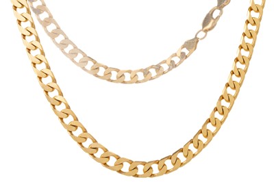 Lot 731 - GOLD CURB LINK CHAIN