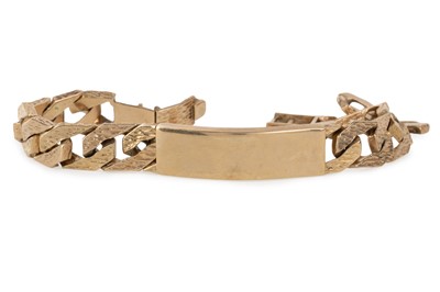 Lot 736 - GOLD ID BRACELET