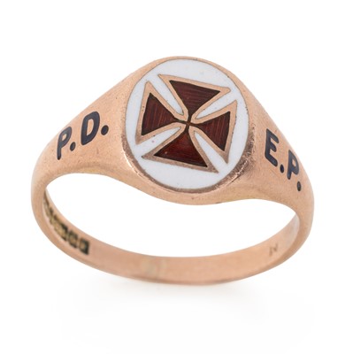 Lot 740 - KNIGHTS TEMPLAR RING