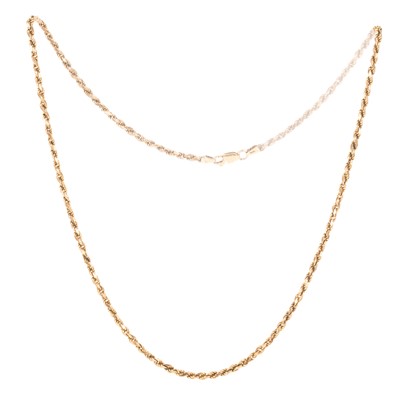 Lot 745 - GOLD ROPE LINK NECK CHAIN