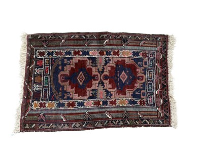 Lot 844 - HAMADAN BORDERED RUG