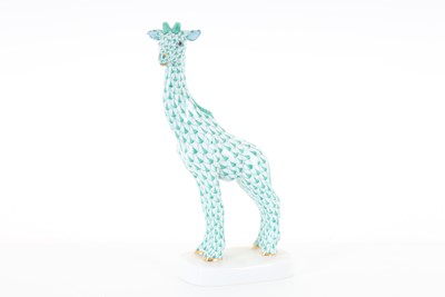 Lot 1597 - HEREND FIGURE OF A GIRAFFE