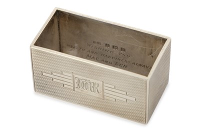 Lot 128 - GEORGE V SILVER NAPKIN RING