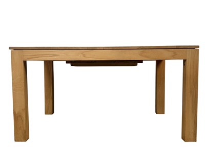 Lot 1607 - ERCOL LATITUDE ASH EXTENDING DINING TABLE