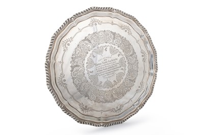 Lot 134 - VICTORIA SILVER PRESENTATION SALVER