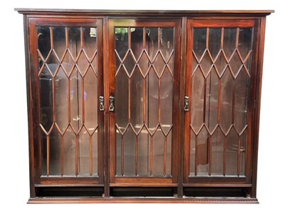 Lot 1617 - ARTS & CRAFTS ROSEWOOD BOOKCASE