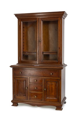 Lot 1643 - MAHOGANY APPRENTICE CABINET BOOKCASE