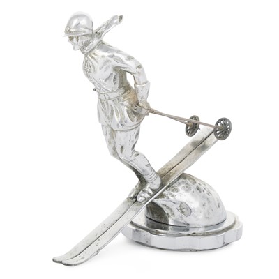 Lot 1670 - RILEY SKI LADY CAR MASCOT