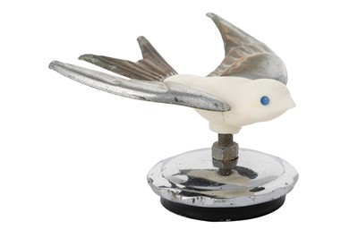 Lot 1663 - CHROME AND RESIN SWALLOW CAR MASCOT