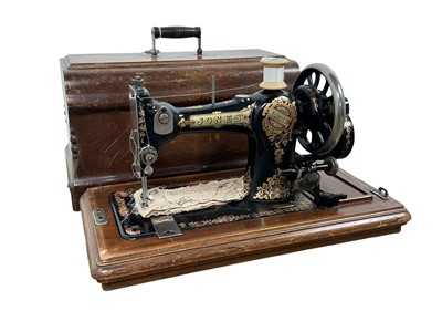 Lot 391 - JONES’ PORTABLE SEWING MACHINE