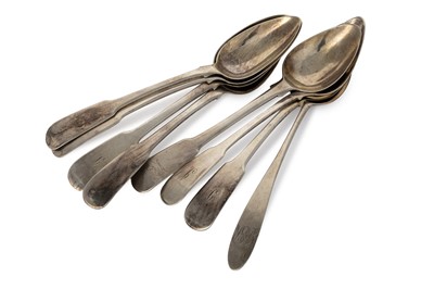 Lot 148 - SET OF SIX SCOTTISH PROVINCIAL SILVER SPOONS