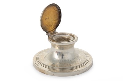 Lot 149 - EDWARD VII SILVER INK WELL