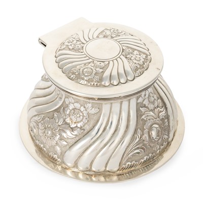 Lot 150 - VICTORIA SILVER INK WELL