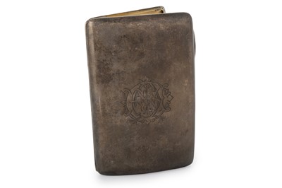 Lot 153 - GEORGE V SILVER CIGARETTE CASE