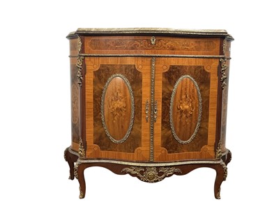 Lot 1698 - FRENCH KINGWOOD TWO DOOR CABINET