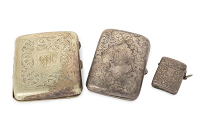 Lot 155 - VICTORIA SILVER VESTA CASE