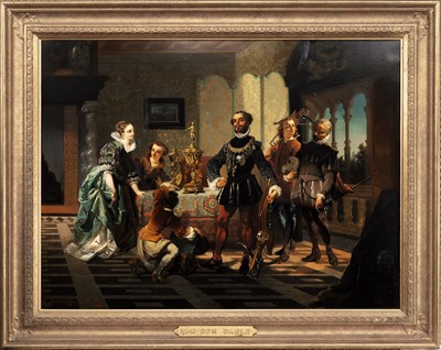 Lot 497 - CASIMIR VAN DEN DAELE (BELGIAN 1818 - 1880)