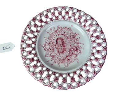 Lot 355 - GROUP OF THREE PORTUGUESE POTTERY DISHES