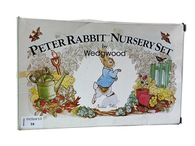 Lot 16 - WEDGWOOD PETER RABBIT NURSERY SET