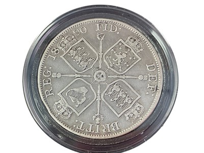 Lot 22 - THE QUEEN VICTORIA SILVER DOUBLE FLORIN