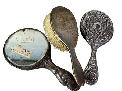 Lot 28 - ART NOUVEAU SILVER VANITY SET