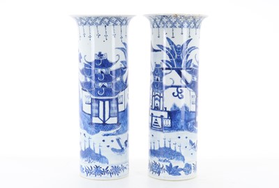 Lot 862 - PAIR OF CHINESE SPILL VASES