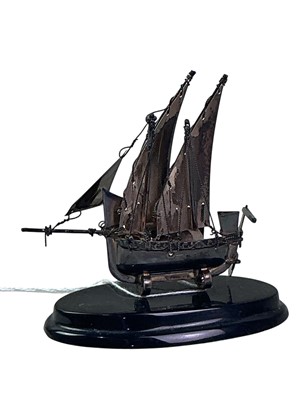 Lot 57 - SILVER MINIATURE SAILBOAT