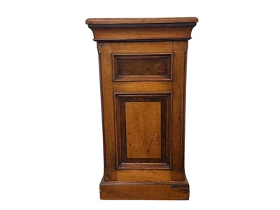 Lot 142 - VICTORIAN WALNUT POT CUPBOARD