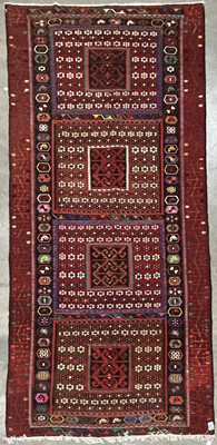 Lot 867 - LARGE TURKISH KILIM RUG