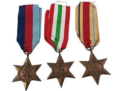 Lot 46 - FIVE WORLD WAR II CAMPAIGN MEDALS