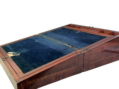 Lot 59 - VICTORIAN ROSEWOOD WRITING BOX