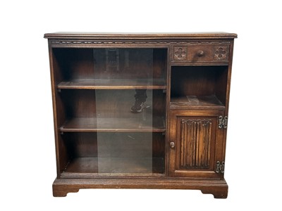 Lot 115 - OAK BOOKCASE