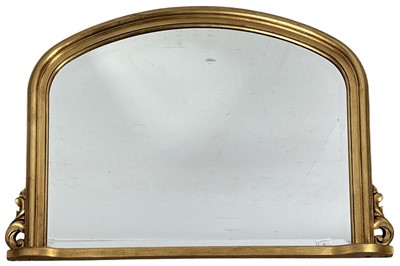 Lot 91 - GILTWOOD OVERMANTEL MIRROR