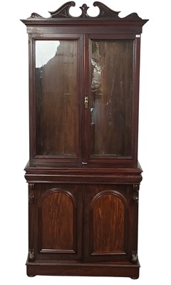 Lot 73 - VICTORIAN MAHOGANY BOOKCASE
