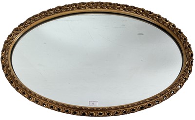 Lot 96 - OVAL WALL MIRROR