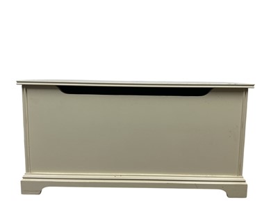 Lot 102 - WHITE PAINTED BLANKET CHEST