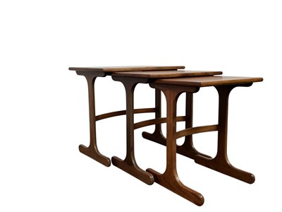Lot 123 - MID CENTURY G PLAN NEST OF TEAK TABLES