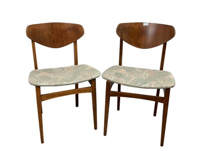 Lot 122 - PAIR OF MID CENTURY DANISH TEAK CHAIRS