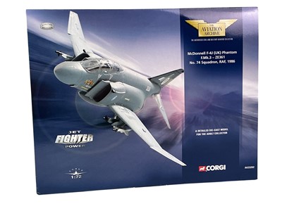 Lot 178 - GROUP OF CORGI MODEL MILITARY AIRCRAFT MODELS