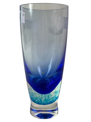 Lot 268 - CAITHNESS COBALT BLUE VASE