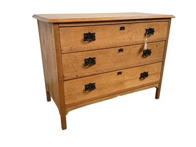 Lot 239 - OAK CHEST OF DRAWERS