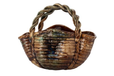 Lot 1745 - DUNMORE POTTERY WALL BASKET