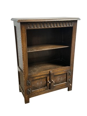 Lot 244 - OAK BOOKCASE