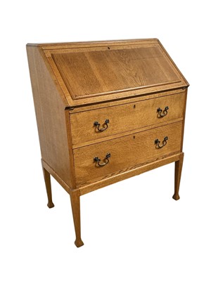 Lot 246 - OAK WRITING BUREAU