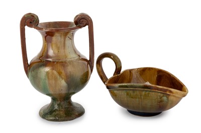 Lot 1759 - SMALL DUNMORE DOUBLE HANDLED BALUSTER VASE