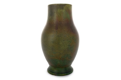Lot 1769 - DUNMORE POTTERY GREEN GLAZED OVOID ‘CHINESE’ CRACKLEWARE VASE