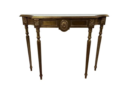 Lot 226 - REPRODUCTION GILTWOOD CONSOLE TABLE