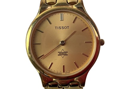 Lot 399 - TISSOT GOLD PLATED WRIST WATCH