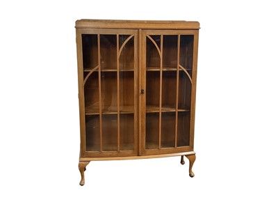 Lot 248 - MAHOGANY DISPLAY CABINET